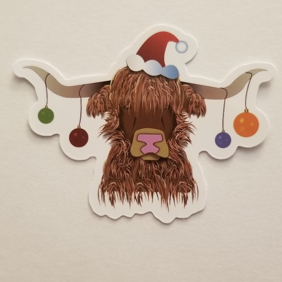 10/$10 Christmas Cow Sticker